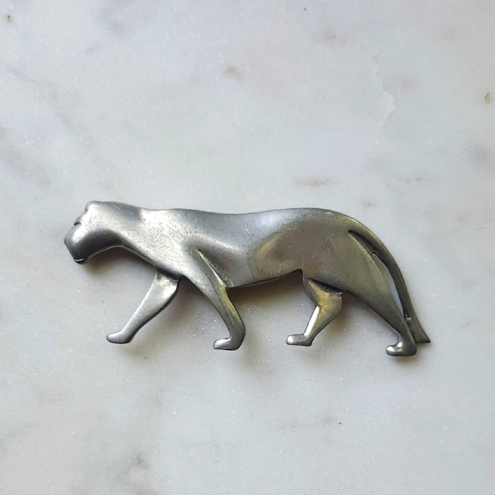 Vintage Big Cat Pin